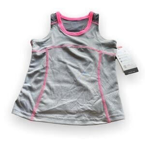 Champion C9 Girls Tank Top Size S 6 6X Gray Pink Activewear Duo Dry Max NEW